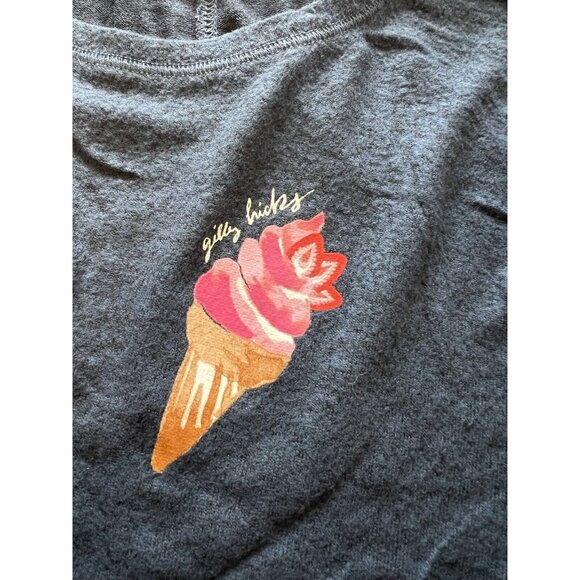 Gilly Hicks Sydney Top‎ Women Size XS Long Sleeve Blue Ice Cream Cone Preppy NWT - Picture 16 of 16